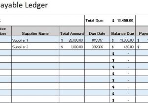 Purchase Ledger Template Free Accounting Templates In Excel