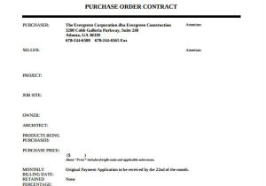 Purchase order Contract Template 12 Purchase order Samples Free Premium Templates