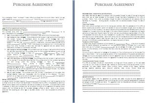 Purchasing Contract Template Purchase Agreement Template Free Agreement and Contract