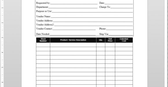 Purchasing Manual Template Purchase Requisition iso Template