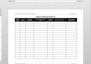 Purchasing Manual Template Purchasing Report Template Templates Station