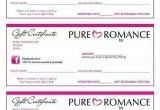 Pure Romance Gift Certificate Template Pure Romance Gift Certificates Pure Romance Pinterest
