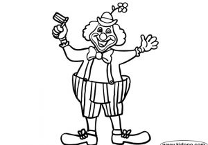 Purim Mask Template Purim Clown Coloring Page
