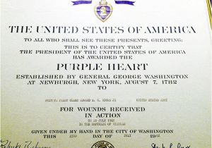 Purple Heart Citation Template Army Award Certificate Newhairstylesformen2014 Com
