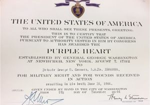 Purple Heart Citation Template Enchanting Purple Heart Citation Template Pictures