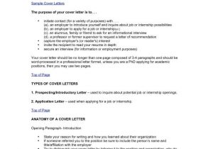 Purpose Of A Cover Letter for A Resume Purpose Of Cover Letter Resume Badak
