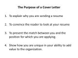 Purpose Of A Covering Letter Writing Cover Letters Ppt Video Online Download