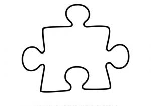 Puzzle Cut Out Template Blank Puzzle Piece Template Free Single Puzzle Piece