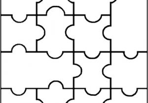 Puzzle Cut Out Template Printable Blank Puzzles Clipart Best