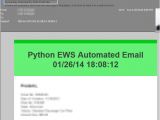 Python Email Template Sending An Email On Microsoft Exchange with Python