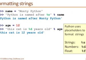 Python String Template Python Programming Essentials M9 String formatting