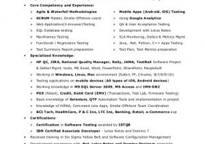 Qa Lead Resume Sample Sunetra Banerjee Sr Qa Engineer Project Lead Resume