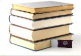 Qatar Id Card Photo Background Qatari Flag with Pile Of Books On White Background Stock