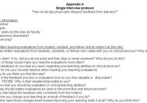 Qualitative Research Interview Protocol Template southwest Journal Of Pulmonary Critical Care General