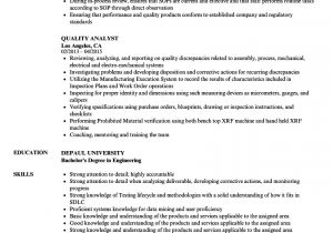 Quality Analyst Resume Sample Quality Analyst Resume Samples Velvet Jobs