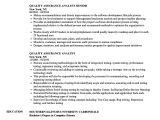 Quality Analyst Resume Sample Quality assurance Analyst Bruin Blog