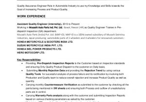Quality Control Engineer Resume Nishant Saxena Quality Engineer Resume