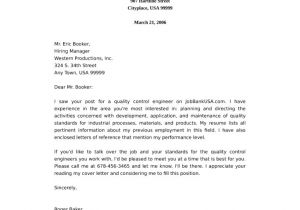 Quality Control Engineer Resume Pdf Quality Control Engineer Cover Letter Samples and Templates