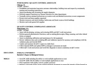 Quality Control Resume In Word format Quality Control associate Resume Samples Velvet Jobs