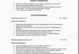 Quality Control Resume Sample Quality Control Resume Occupational Examples Samples Free