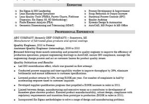 Quality Engineer Resume In Word format Sample Resume for A Midlevel Quality Engineer Monster Com