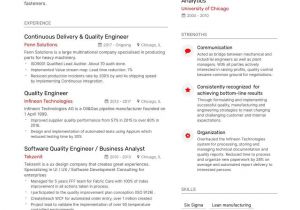 Quality Engineer Resume Keywords 10 Quality Engineering Resumes Examples Guide for 2019