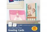 Quarter Fold Thank You Card Template Avery Half Fold Textured Greeting Cards 5 12 X 8 12 White