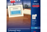 Quarter Fold Thank You Card Template Avery Inkjet Note Cards 4 14 X 5 12 Embossed Ivory Box Of 60