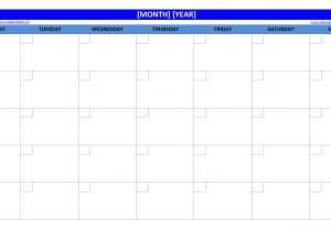 Quarterly Calendar 2014 Template 16 Blank Month Calendar Template Images Blank Monthly