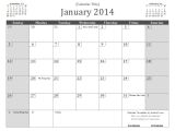 Quarterly Calendar 2014 Template 2014 Monthly Calendar Template Doliquid