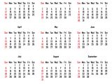 Quarterly Calendar Template 2014 2014 Calendar Monthly Calendar Template