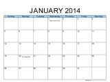 Quarterly Calendar Template 2014 Free Printable 2014 Monthly Calendar Template Calendar