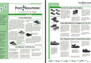 Quarterly Newsletter Template Newsletter for Foot solutions Kelly Koepke