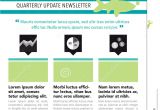 Quarterly Newsletter Template Newsletter Stock Vector Image 62983999