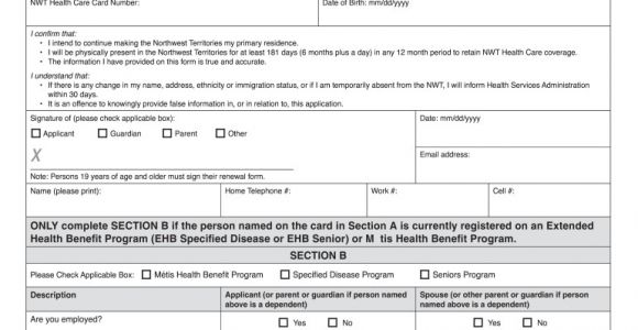 Quebec Health Card Name Change Nwt Health Card Renewal Fill Online Printable Fillable