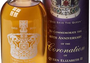 Queen Diamond Wedding Anniversary Card English Whisky Company Coronation Of Queen Elizabeth 60th