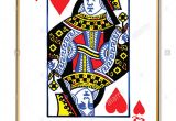 Queen Of Hearts Love Card Queen Of Hearts Card Vector Stock Photos Queen Of Hearts