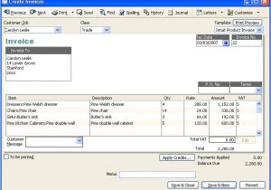 Quickbook Invoice Templates Invoice Quickbooks Free Printable Invoice