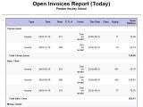 Quickbooks Report Templates How to Send the Open Invoices Report From Quickbooks