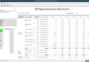Quickbooks Report Templates Invoice Aging Report Excel Template Invoice Example