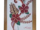 Quilling Greeting Card for Birthday Handmade Paper Quilling Happy Birthday Greeting Card with
