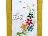 Quilling Greeting Card for Birthday Swapnil Arts Handmade 3d Paper Quilling Happy Birthday