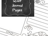 Quilt Journal Template Free Quilting tool Printable Quilt Journal Page I Sew Free