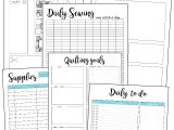 Quilt Journal Template Quilt Planner Printables