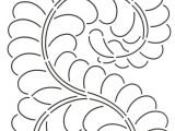 Quilting Templates for Borders Quilt Stencil Feather Border 8in for Use with 422qc