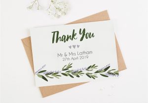 Quotes to Put In A Thank You Card 10 Wedding Thank You Card Examples You Ll Love
