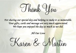 Quotes to Put In A Thank You Card Wedding Thank You Quotes Quotesgram