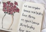 Quotes to Write On Flower Card Bullet Journal Quote White Black Bulletjournal Quote