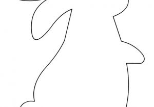 Rabbit Cut Out Template 7 Best Images Of Free Printable Easter Bunny Stencil