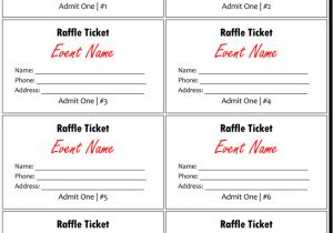 Raffle Email Template 20 Free Raffle Ticket Templates with Automate Ticket